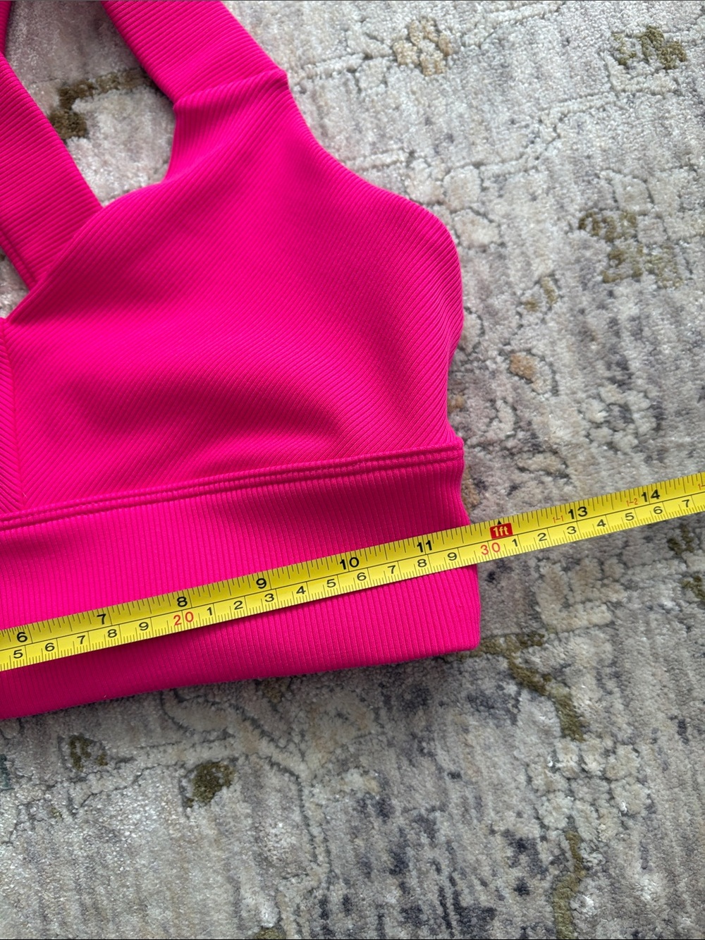 ALO Ribbed Crossback Bra - Picture 4 of 5